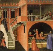Ambrogio Lorenzetti Miracles of St.Nicholas oil on canvas
